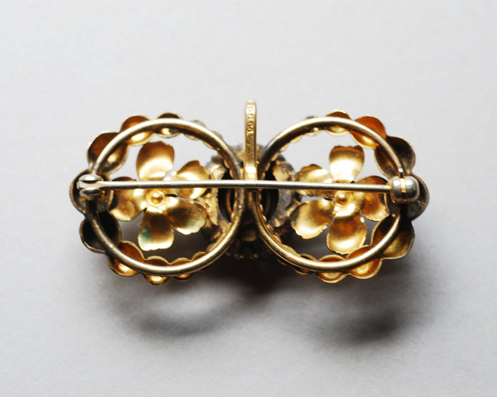 Early 1900s 10k Gold-filled Floral Convertible Brooch